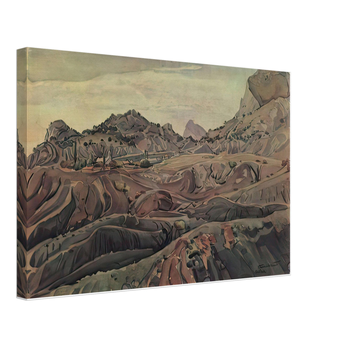 View of Sudak's Environs by Konstantin Bogaevsky, canvas
