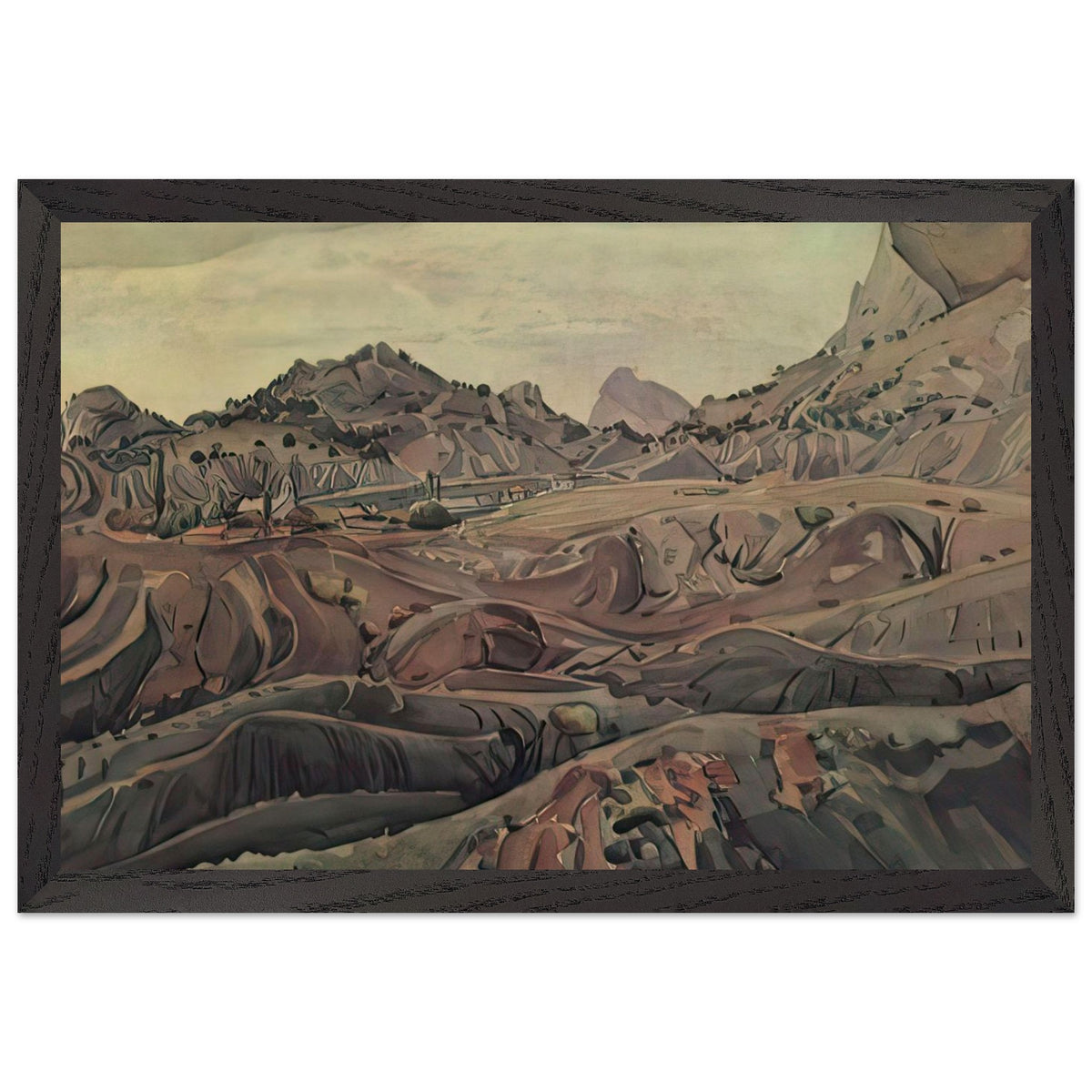 View of Sudak's Environs by Konstantin Bogaevsky, framed poster, view 2