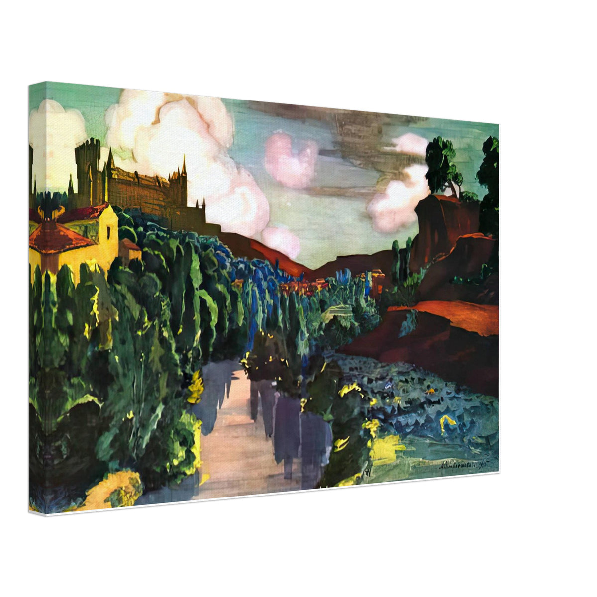 View of the Alcazar. Segovia by Anna Ostroumova-Lebedeva, canvas