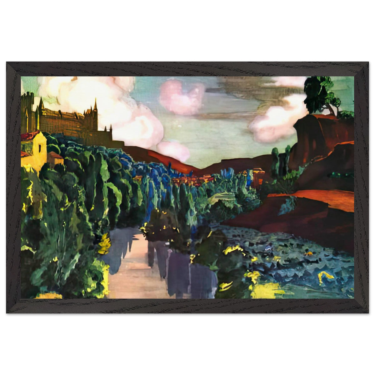 View of the Alcazar. Segovia by Anna Ostroumova-Lebedeva, framed poster, view 2