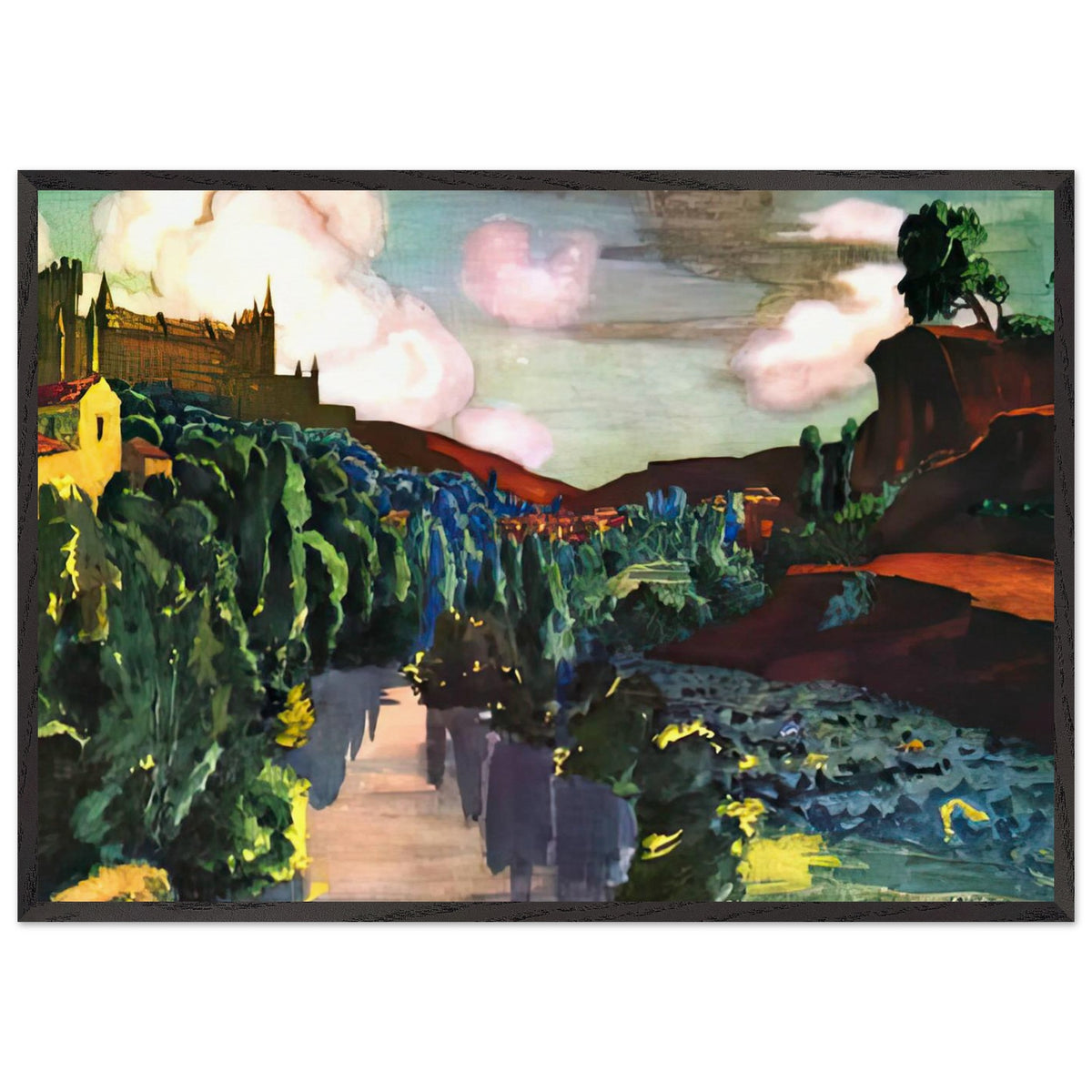 View of the Alcazar. Segovia by Anna Ostroumova-Lebedeva, framed poster, view 3