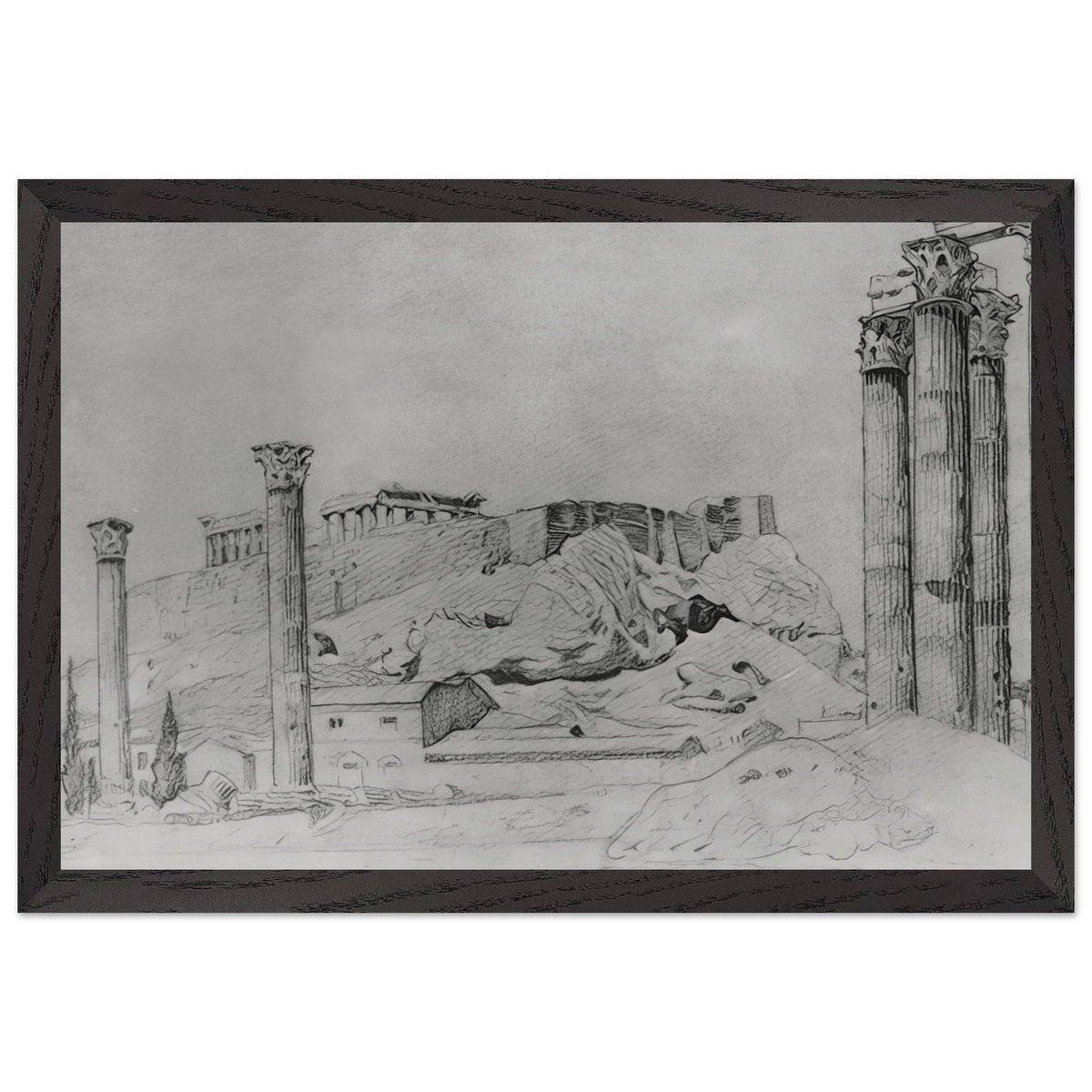 View Of the Ancient Greek Acropolis by Konstantin Bogaevsky, framed poster, view 2