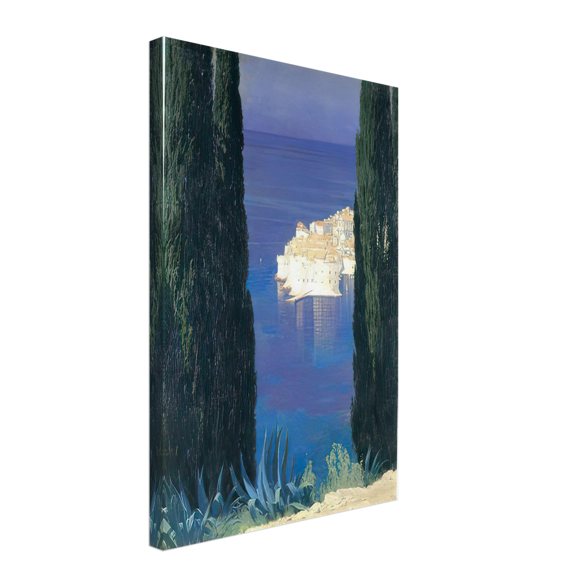 View of the Raguz by Edward Okuń, canvas