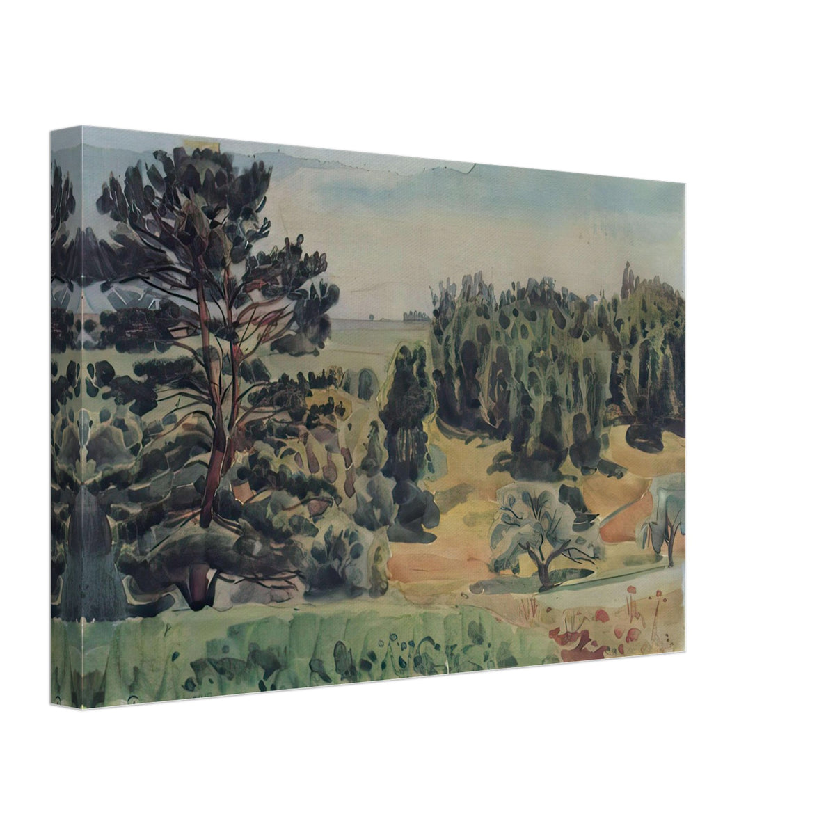 View of the Tarusa Surroundings by Konstantin Bogaevsky, canvas, view 2