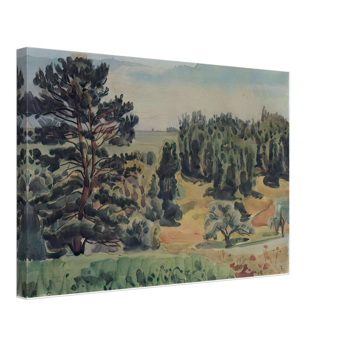View of the Tarusa Surroundings by Konstantin Bogaevsky, canvas