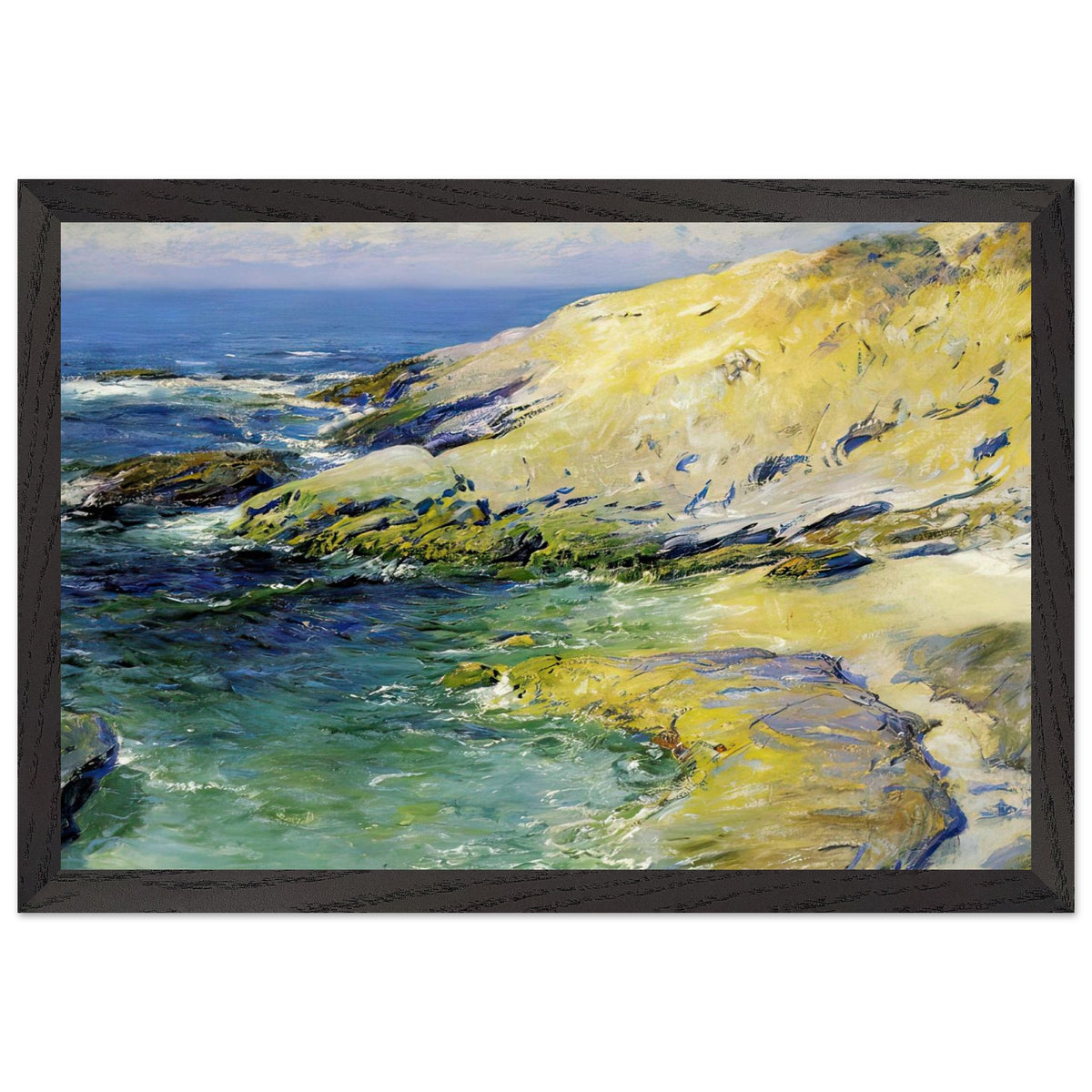 View of Woods Cove by Guy Rose, framed poster, view 2