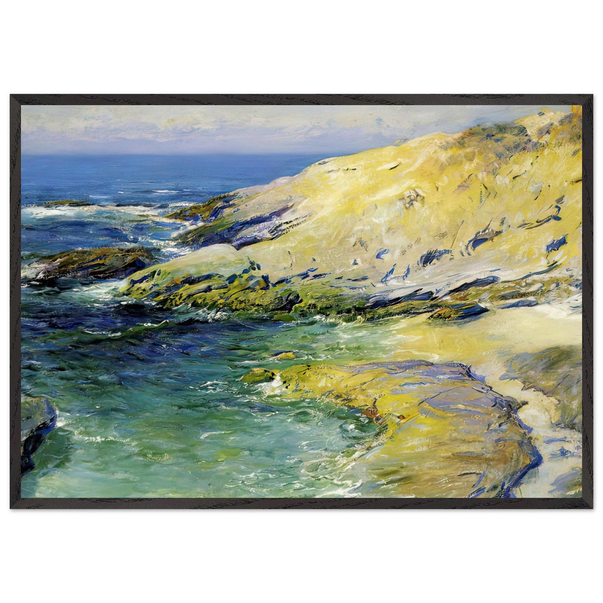 View of Woods Cove by Guy Rose, framed poster, view 3