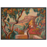 View on the Cote d Azur, Menton by Roger Fry, framed poster, view 3