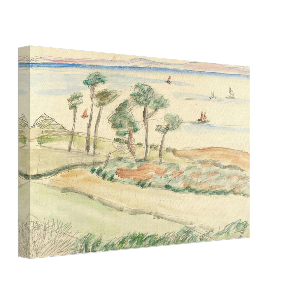 View Towards the Mediterranean Sea by Theodor Pallady, canvas, view 2