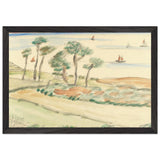 View Towards the Mediterranean Sea by Theodor Pallady, framed poster, view 2