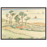 View Towards the Mediterranean Sea by Theodor Pallady, framed poster, view 3