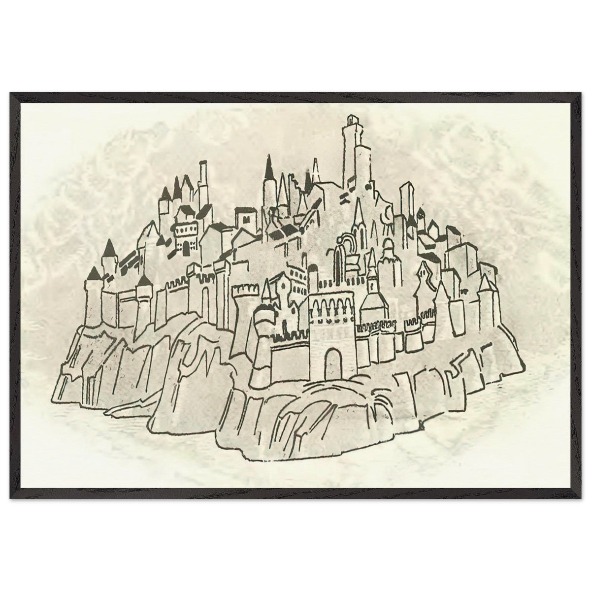 Vignette for Book N. K. Roerich by Nicholas Roerich, framed poster, view 3