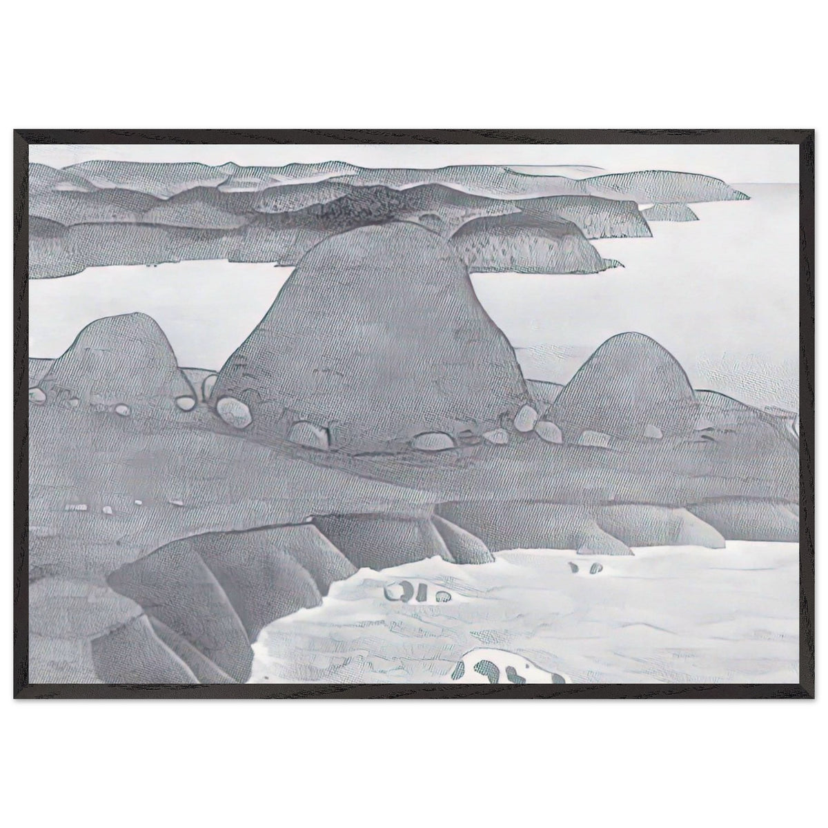Vikings Triumph by Nicholas Roerich, framed poster, view 3