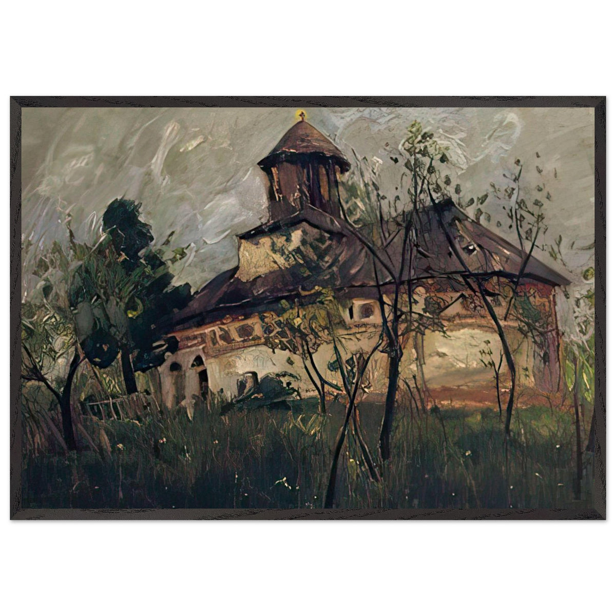 Village Church by Stefan Luchian, framed poster, view 3