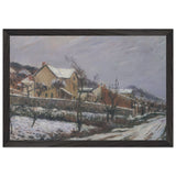 Village in Snow by Gustave Loiseau, framed poster, view 2