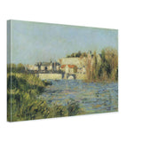 Village in Sun on the River by Gustave Loiseau, canvas
