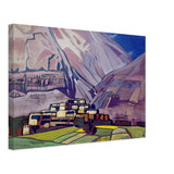 Village Kardang. Lahaul by Nicholas Roerich, canvas