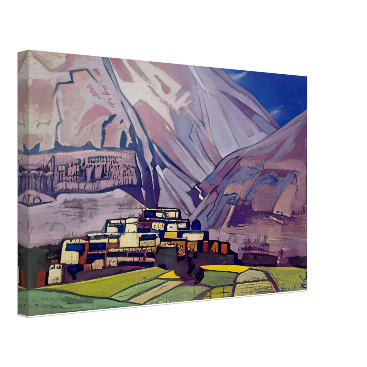 Village Kardang. Lahaul by Nicholas Roerich, canvas