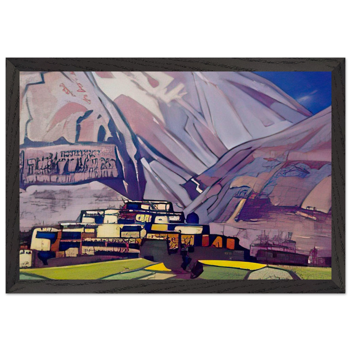 Village Kardang. Lahaul by Nicholas Roerich, framed poster, view 2