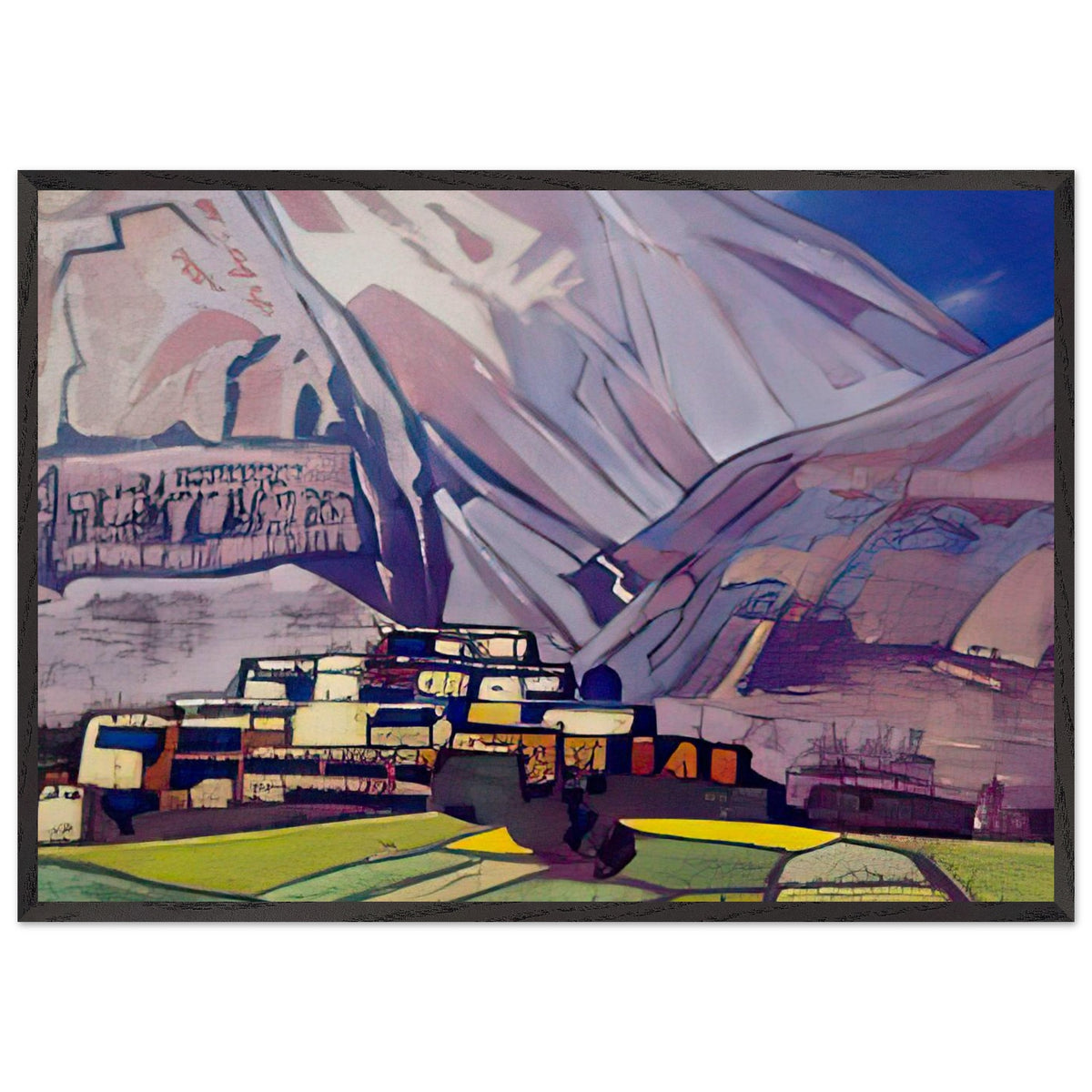 Village Kardang. Lahaul by Nicholas Roerich, framed poster, view 3