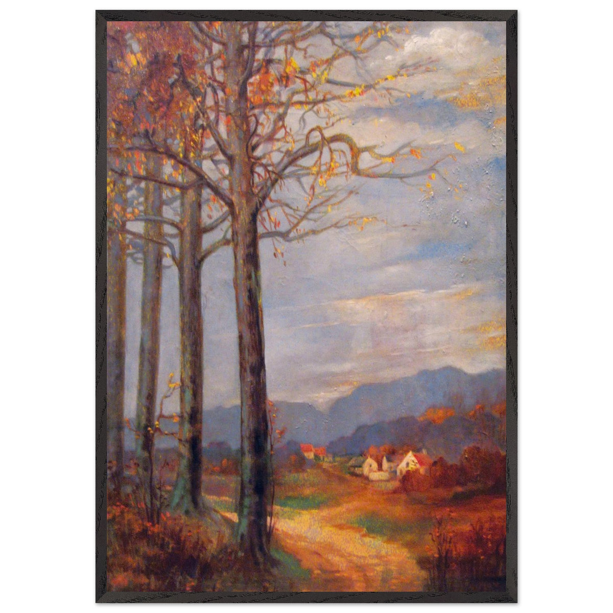 Village Outskirts by Kimon Loghi, framed poster, view 3