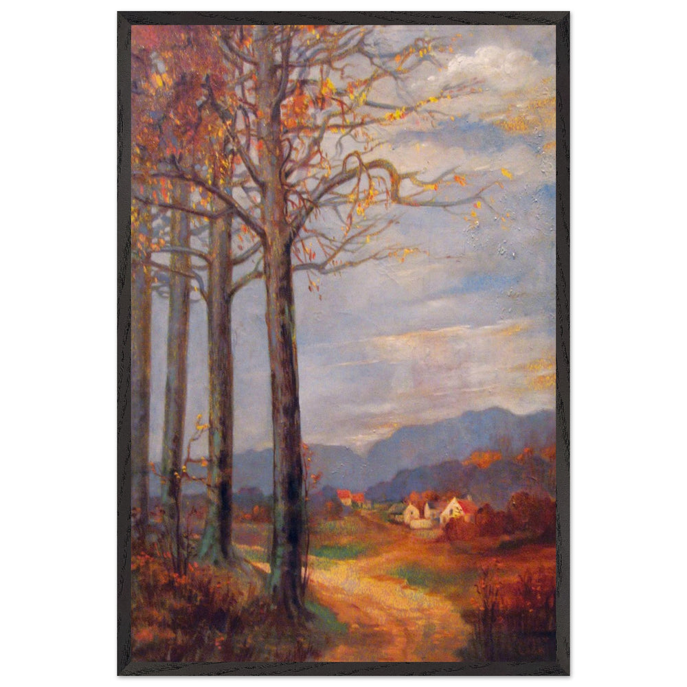 Village Outskirts by Kimon Loghi, framed poster