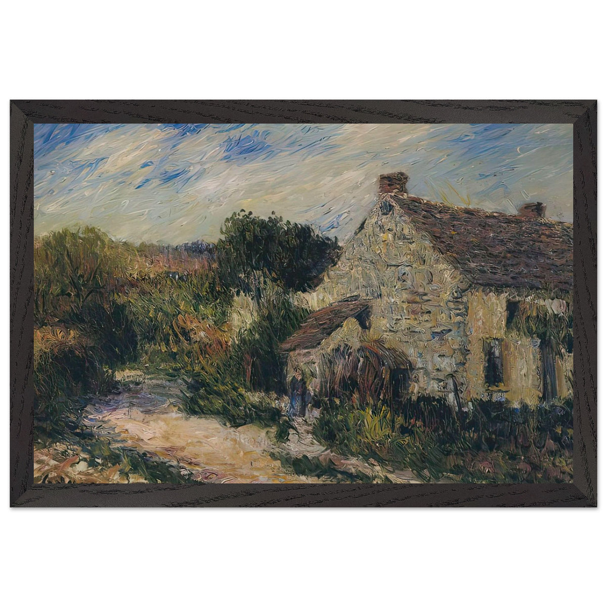 Village Road by Gustave Loiseau, framed poster, view 2