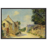 Village Street Vaudreuil by Gustave Loiseau, framed poster