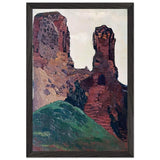 Vilno. Ruins of Castle by Nicholas Roerich, framed poster, view 2