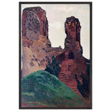 Vilno. Ruins of Castle by Nicholas Roerich, framed poster
