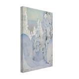 Vinterlandskap by Pekka Halonen, canvas, view 2