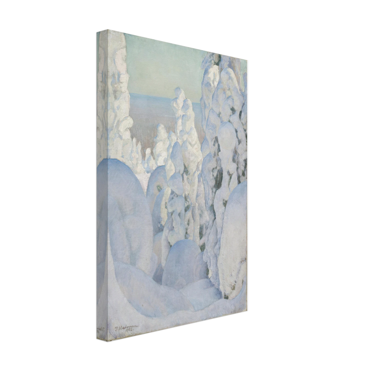 Vinterlandskap by Pekka Halonen, canvas, view 2