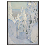 Vinterlandskap by Pekka Halonen, framed poster, view 3