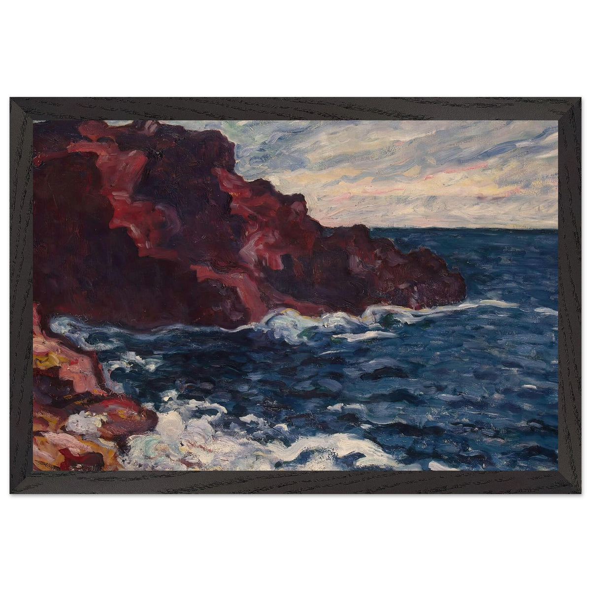 Violet Cliffs by Louis Valtat, framed poster, view 2
