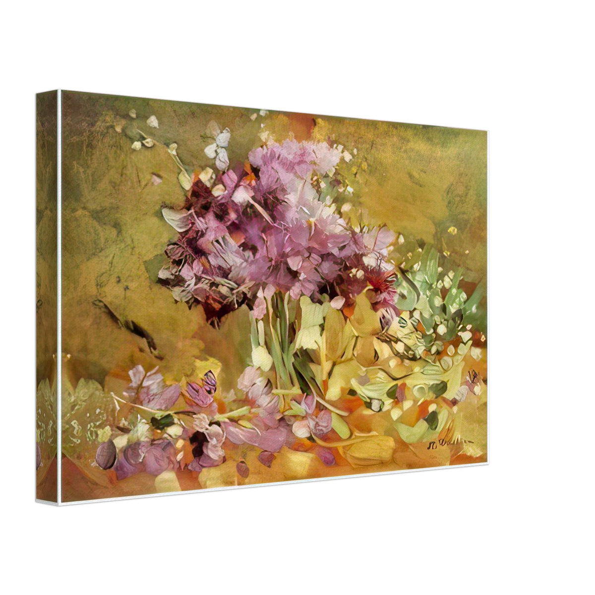 Violets by Stefan Luchian, canvas, view 2