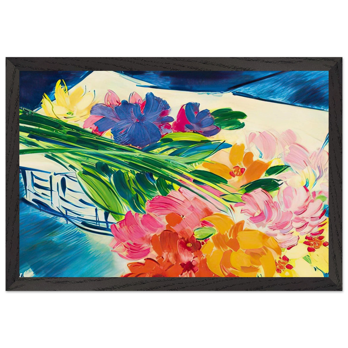 Virág Csendélet 1930 by Vaszary János, framed poster, view 2