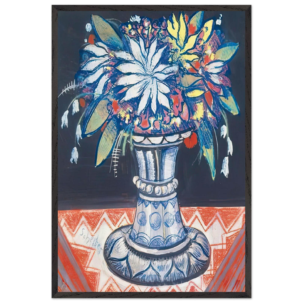 Virág Vázában by Scheiber Hugó, framed poster
