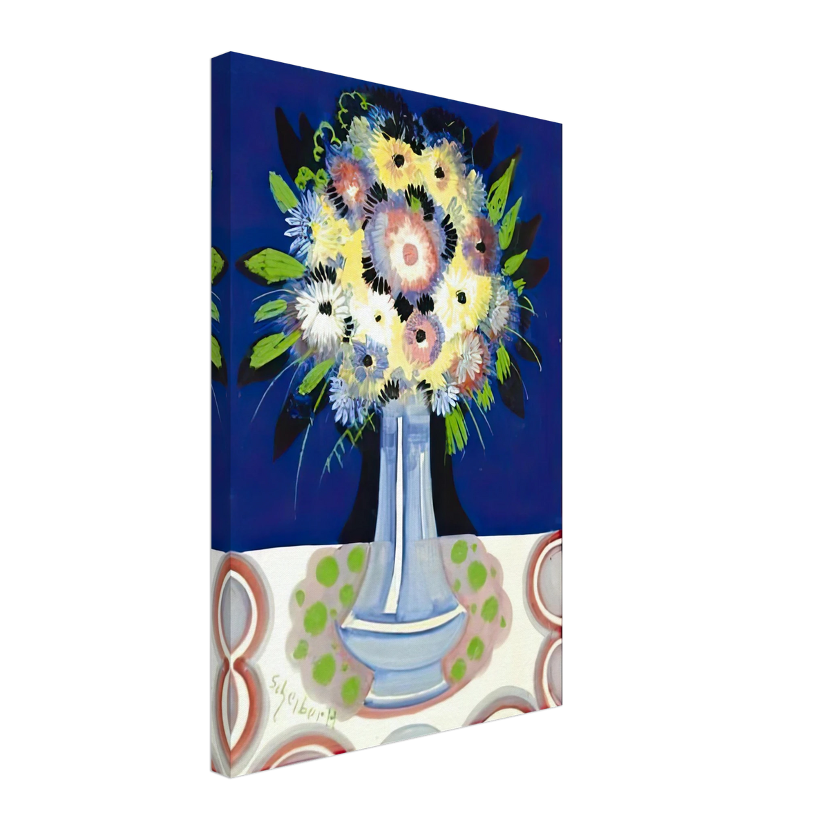 Virágcsokosr Vázában by Scheiber Hugó, canvas
