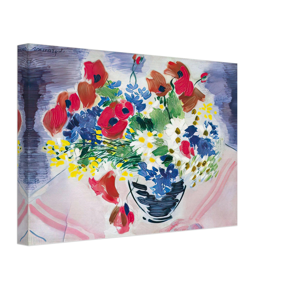 Virágok 1928 by Vaszary János, canvas, view 2