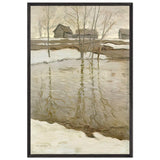Начало Весны by Vitold Byalynitsky-Birulya, framed poster