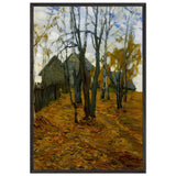 Осенний пейзаж by Vitold Byalynitsky-Birulya, framed poster