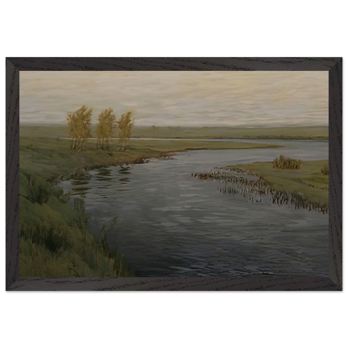 Степная Речка Весной by Vitold Byalynitsky-Birulya, framed poster, view 2
