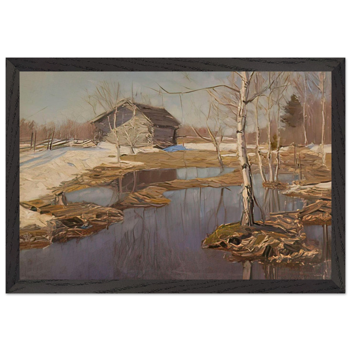 Талые Воды. Чайка. Этюд by Vitold Byalynitsky-Birulya, framed poster, view 2