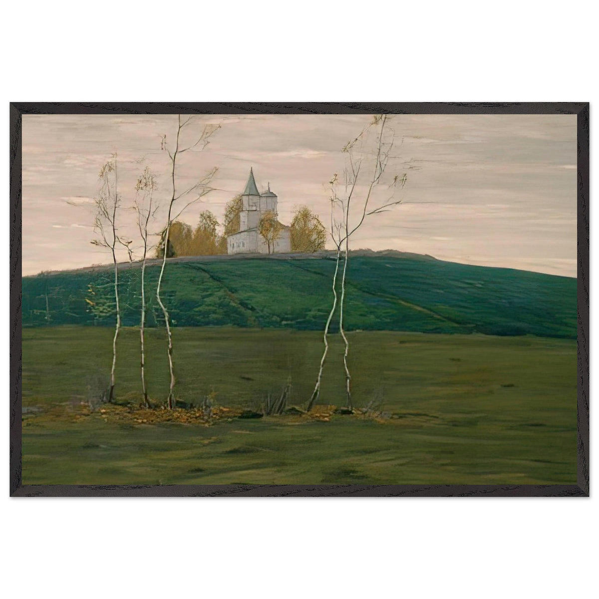 Тихая Осень by Vitold Byalynitsky-Birulya, framed poster