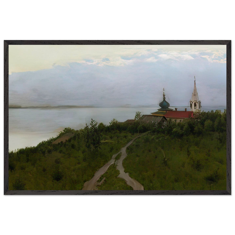 Тишина by Vitold Byalynitsky-Birulya, framed poster