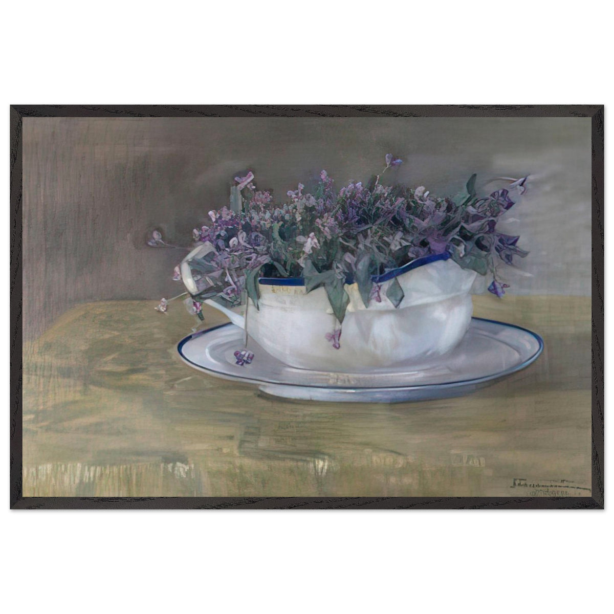 Фиалки by Vitold Byalynitsky-Birulya, framed poster