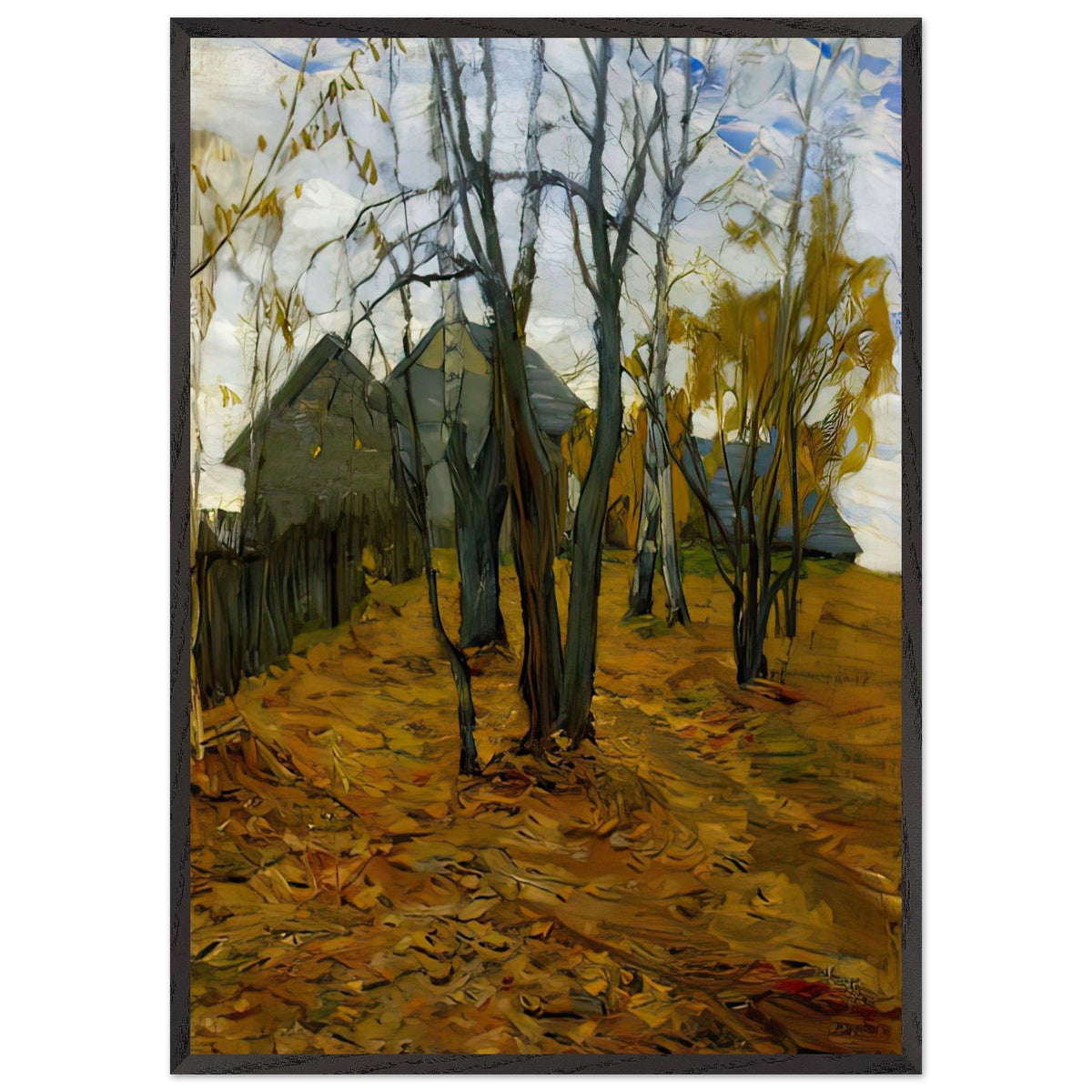Осенний пейзаж by Vitold Byalynitsky-Birulya, framed poster, view 3