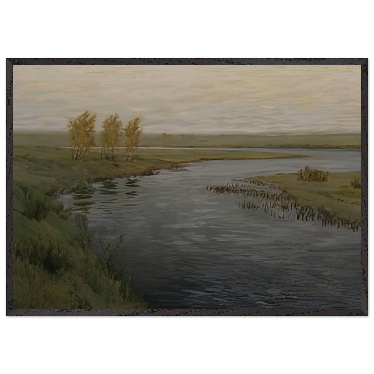 Степная Речка Весной by Vitold Byalynitsky-Birulya, framed poster, view 3