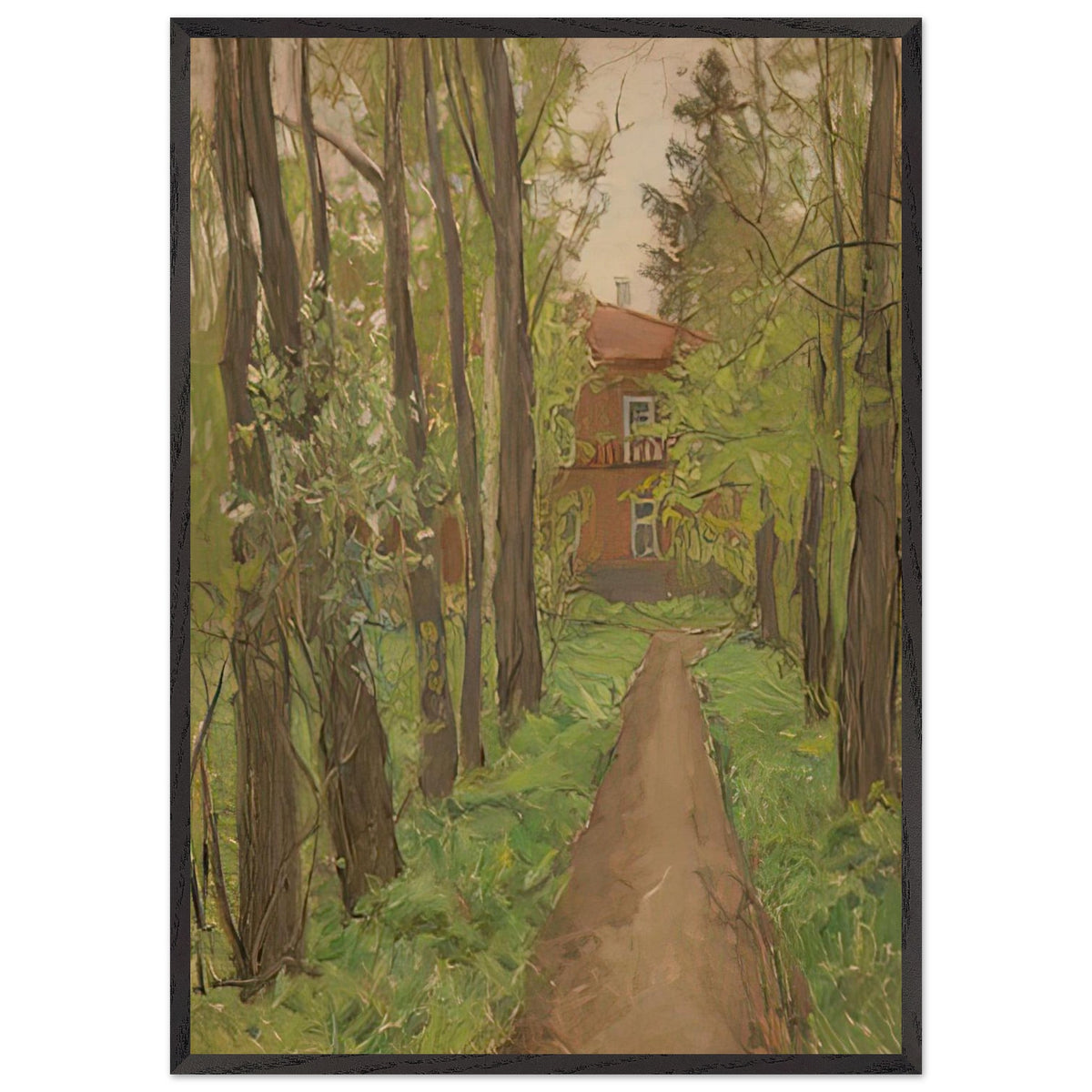 Клин. Дом П.И. Чайковского. Этюд by Vitold Byalynitsky-Birulya, framed poster, view 3