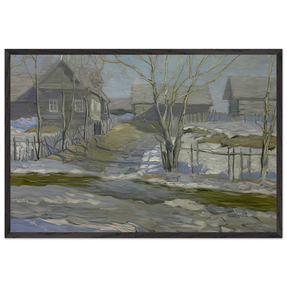 Март by Vitold Byalynitsky-Birulya, framed poster
